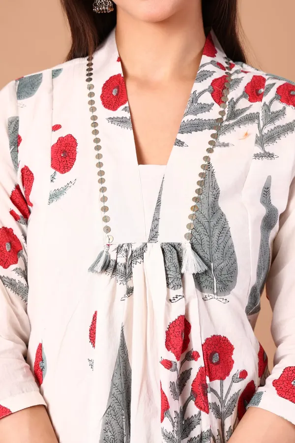 Cotton_Hand_Block_Printed_Dress_With_Sequence_Hand_Work_On_Neck_And_Pockets