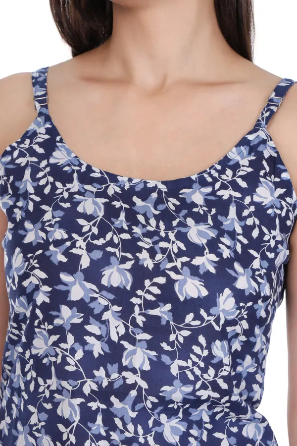 Navy_Blue_Floral_Print_Camisole_Top_for_Women_(Adjustable_Straps)