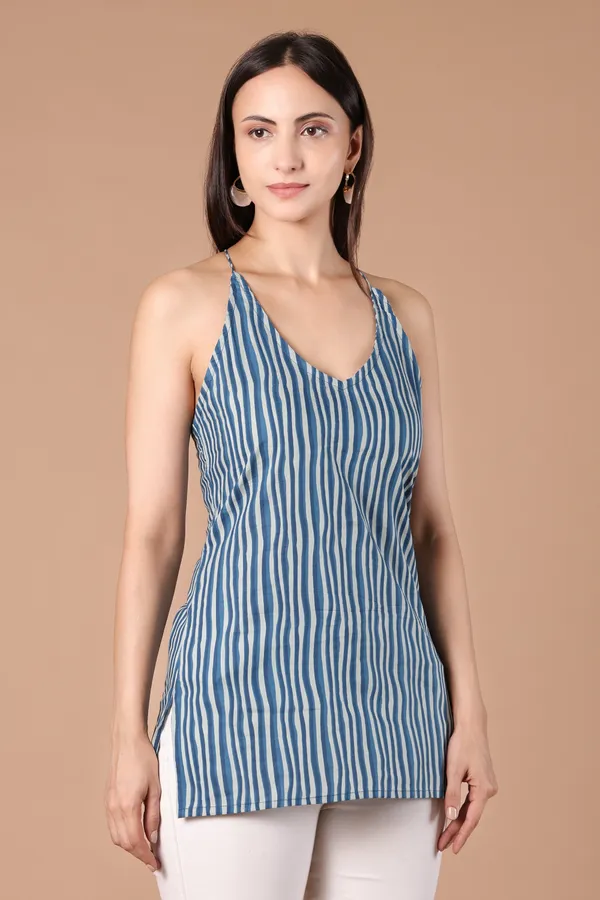 Blue_Striped_Cotton_Halter_Neck_Top_for_Women