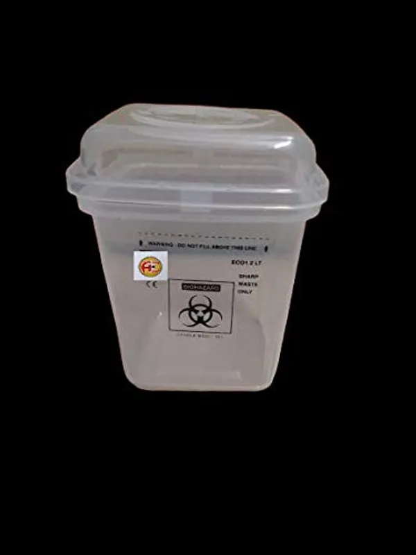 Plastic_Press_Top_Bio_Hazard_Bio_Medical_Sharp_Container_1._2_L_Translucent_Pack_Of_2
