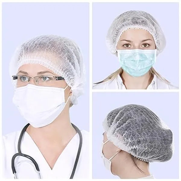 Disposable_Hairnet_Caps_Stretchable_Hair_Covers_For_Cooking_Hygiene_Pack_Of_100_Pcs_White_Pack_Of_2