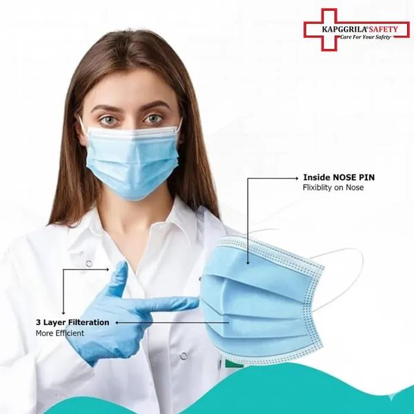 Kausta_Disposable_Face_Mask_3_Ply_Use_Throw_Mask_With_Soft_Ear_Loops_Breathable_Non_Woven_Fabric_Comfortable_Fit_For_Daily_Use_Blue_Color_Pack_Of_100_Pcs_Pack_Of_2
