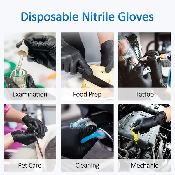 Nitrile_Examination_Gloves_Powder_Free_Smooth_Surface_Non_Sterile_Ambidextrous_Medical_Industrial_Home_Use_Pack_Of_100_Black