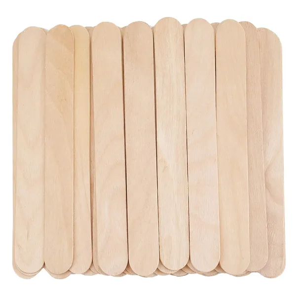 Wooden_Tongue_Depressor_100_Pcs_Non_Sterile_Disposable_Wooden_Sticks_Smooth_Flat_Wood_Sticks_For_Oral_Examination_Waxing_Craft_Mixing_Multi_Purpose_Use_Pack_Of_2