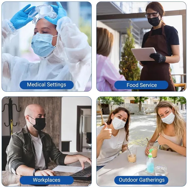 Disposable_Face_Masks_With_Nose_Pin_Soft_Earloop_Surgical_Masks_For_Men_Women_Use_And_Throw_Masks_For_Safety_Hygiene_Black_50_Pcs_White_50Pcs_Combo_Pack_100Pcs_Pack_Of_2