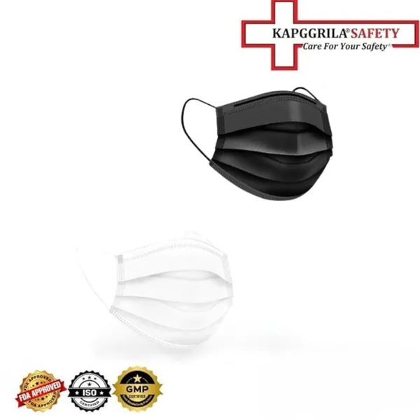 Disposable_Face_Masks_With_Nose_Pin_Soft_Earloop_Surgical_Masks_For_Men_Women_Use_And_Throw_Masks_For_Safety_Hygiene_Black_50_Pcs_White_50Pcs_Combo_Pack_100Pcs_Pack_Of_2