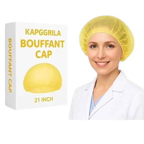 100Pcs_Yellow_Disposable_Bouffant_Cap_Non_Woven_Head_Cover_Elastic_Hair_Net_For_Kitchen_Cooking_Hotel_Food_Service_Medical_Salon_Spa_Cleaning_Laboratory_Hygienic_Safety_Protection_Pack_Pack_Of_2