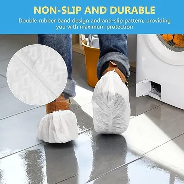Kausta_Disposable_Shoe_Covers_Waterproof_Non_Slip_Durable_Shoe_Protectors_With_Elastic_Fit_One_Size_Fits_Most_For_Home_Hospital_Lab_Industrial_Use_50_Pcs_Red_Blue_Green_White_Black_Pack_Of_2