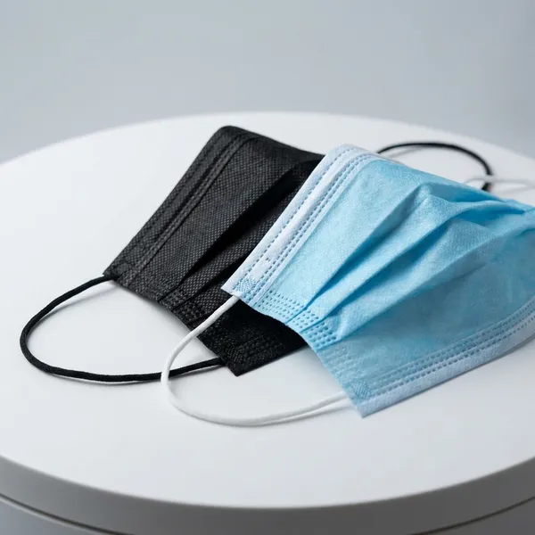 3_Ply_Disposable_Face_Masks_Black_Blue_Surgical_Masks_With_Elastic_Ear_Loops_Breathable_Skin_Friendly_Daily_Use_For_Men_Women_Kids_Black_Blue_Pack_Of_2_X_50