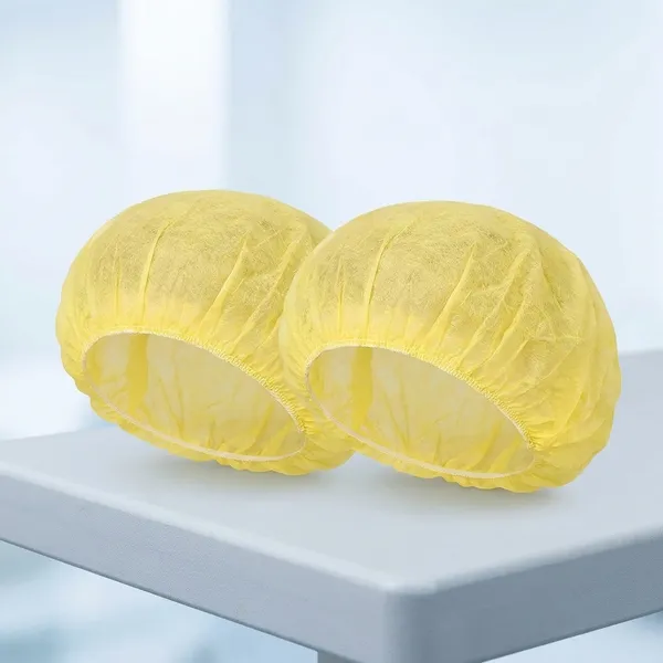 100Pcs_Yellow_Disposable_Bouffant_Cap_Non_Woven_Head_Cover_Elastic_Hair_Net_For_Kitchen_Cooking_Hotel_Food_Service_Medical_Salon_Spa_Cleaning_Laboratory_Hygienic_Safety_Protection_Pack_Pack_Of_2