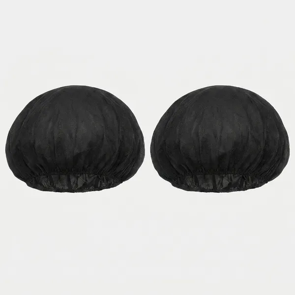 100Pcs_Black_Disposable_Bouffant_Cap_Non_Woven_Hair_Net_Head_Cover_Elastic_Protective_Cap_For_Kitchen_Cooking_Food_Industry_Hotel_Medical_Salon_Spa_Cleaning_Laboratory_Hygiene_Safety_Pack_Pack_Of_2