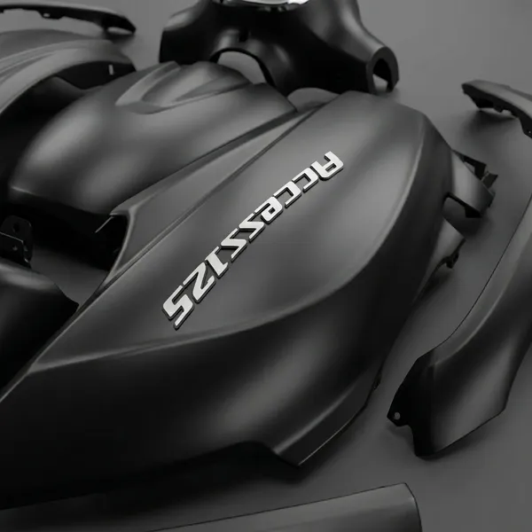 Full_Fiber_Body_Kit_For_Suzuki_Access_Bs6_(Metallic_Matte_Black):_Stand_Out_From_The_Crowd