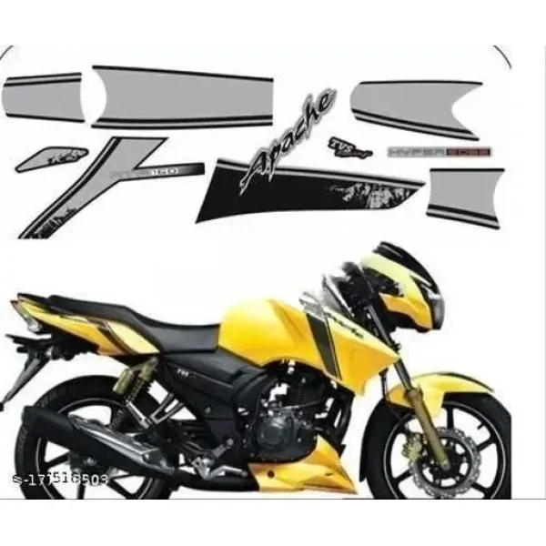 Full_Fiber_Body_Kit_For_Apache_Rtr_160_Hyper_T2_Black_Yellow