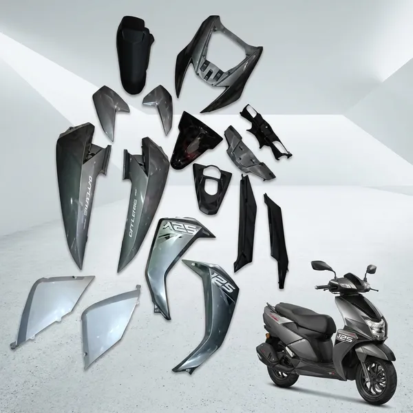 Full_Fiber_Body_Kit_For_Ntorq_125Cc_Neon_Lightning_Gray
