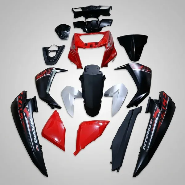 Full_Fiber_Body_Kit_For_Ntorq_125Cc_Race_Red_Black