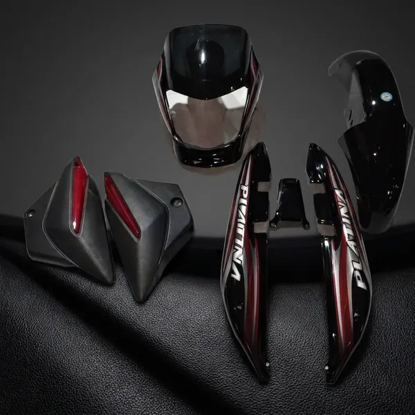 Full_Fiber_Body_Kit_For_Platina_125_Nm_Black_Red
