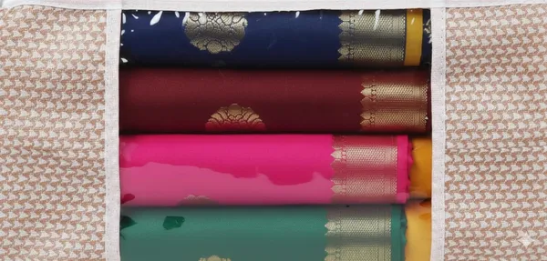 Saree_Covers_Foldable_Storage_Bags_With_Transparent_Window_Zip_Closure_Wardrobe_Organizer_For_Sarees_Lehengas_Dresses_Premium_Dust_Proof_Fabric_Storage_Peach_Pack_Of_6