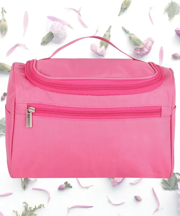 Makeup_Organizer_Portable_Toiletry_And_Skincare_Storage_Pouch_Zipper_Makeup_Case_For_Brushes_Cosmetics_And_Beauty_Essentials_Lightweight_Travel_Storage_Bag_Pink