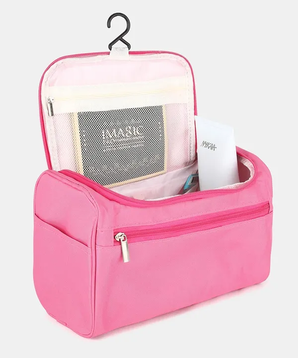 Makeup_Organizer_Portable_Toiletry_And_Skincare_Storage_Pouch_Zipper_Makeup_Case_For_Brushes_Cosmetics_And_Beauty_Essentials_Lightweight_Travel_Storage_Bag_Pink