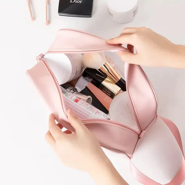 Travel_Toiletry_Kit_For_Women_Portable_Makeup_Organizer_Bag_Large_Capacity_Cosmetic_Skincare_Storage_Pouch_Zipper_Case_For_Brushes_Toiletries_Beauty_Essentials_Pink