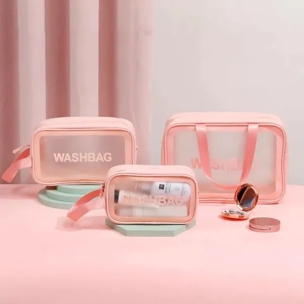 Travel_Toiletry_Kit_For_Women_Portable_Makeup_Organizer_Bag_Large_Capacity_Cosmetic_Skincare_Storage_Pouch_Zipper_Case_For_Brushes_Toiletries_Beauty_Essentials_Pink