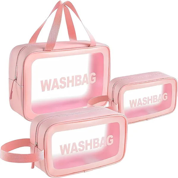 Travel_Toiletry_Kit_For_Women_Portable_Makeup_Organizer_Bag_Large_Capacity_Cosmetic_Skincare_Storage_Pouch_Zipper_Case_For_Brushes_Toiletries_Beauty_Essentials_Pink