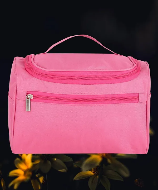 Makeup_Organizer_Portable_Toiletry_And_Skincare_Storage_Pouch_Zipper_Makeup_Case_For_Brushes_Cosmetics_And_Beauty_Essentials_Lightweight_Travel_Storage_Bag_Pink_Pack_Of_2