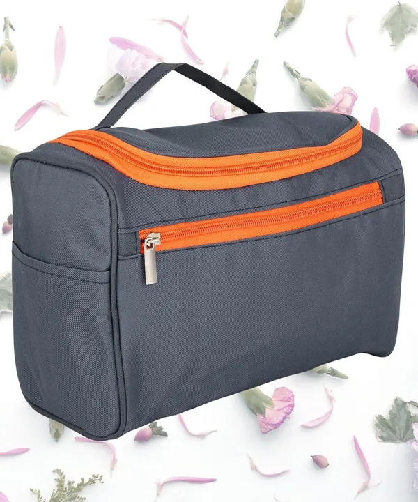 Makeup_Organizer_Portable_Toiletry_And_Skincare_Storage_Pouch_Zipper_Makeup_Case_For_Brushes_Cosmetics_And_Beauty_Essentials_Lightweight_Travel_Storage_Bag_Grey_Pack_Of_2