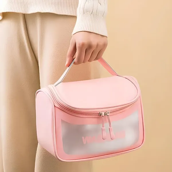 Cosmetic_Makeup_Pouch_Portable_Makeup_Organizer_Bag_For_Women_Zipper_Cosmetic_Storage_Case_For_Brushes_Toiletries_Beauty_Essentials_Travel_Organizer_Pink_Pack_Of_2