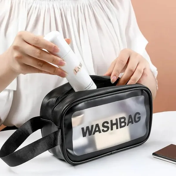 Small_Clear_Waterproof_Wash_Bag_Transparent_Toiletry_And_Makeup_Organizer_Zipper_Cosmetic_Storage_Bag_For_Travel_Bathroom_And_Beauty_Essentials_Black_Pack_Of_2