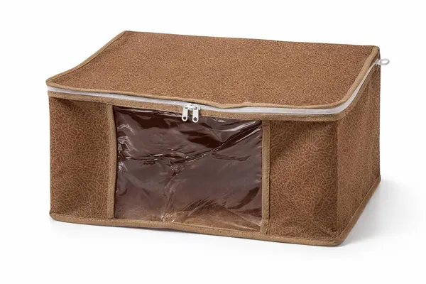 Saree_Covers_Foldable_Storage_Bags_With_Transparent_Window_Zip_Closure_Wardrobe_Organizer_For_Sarees_Lehengas_Dresses_Premium_Dust_Proof_Fabric_Storage_Brown_Pack_Of_6