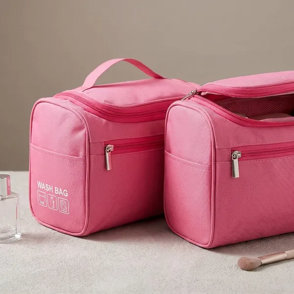Makeup_Organizer_Portable_Toiletry_And_Skincare_Storage_Pouch_Zipper_Makeup_Case_For_Brushes_Cosmetics_And_Beauty_Essentials_Lightweight_Travel_Storage_Bag_Pink_Pack_Of_2