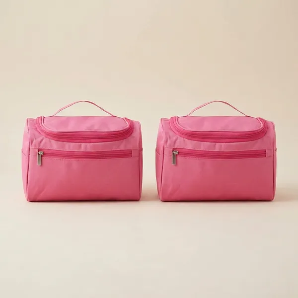 Makeup_Organizer_Portable_Toiletry_And_Skincare_Storage_Pouch_Zipper_Makeup_Case_For_Brushes_Cosmetics_And_Beauty_Essentials_Lightweight_Travel_Storage_Bag_Pink_Pack_Of_2