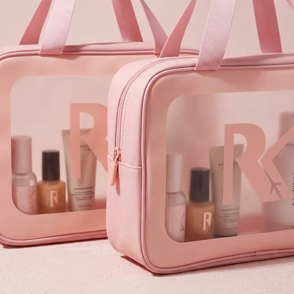 Clear_Waterproof_Wash_Bag_Transparent_Toiletry_And_Makeup_Organizer_Zipper_Cosmetic_Storage_Bag_For_Travel_Bathroom_And_Beauty_Essentials_Pink_Pack_Of_2