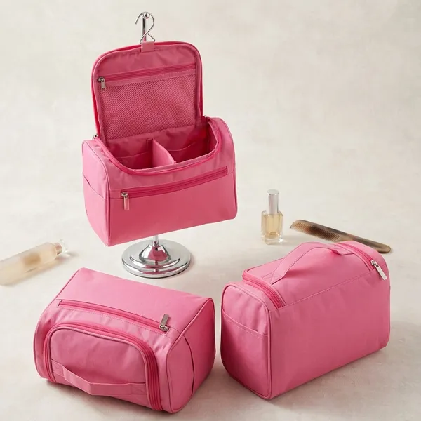 Makeup_Organizer_Portable_Toiletry_And_Skincare_Storage_Pouch_Zipper_Makeup_Case_For_Brushes_Cosmetics_And_Beauty_Essentials_Lightweight_Travel_Storage_Bag_Pink_Pack_Of_3