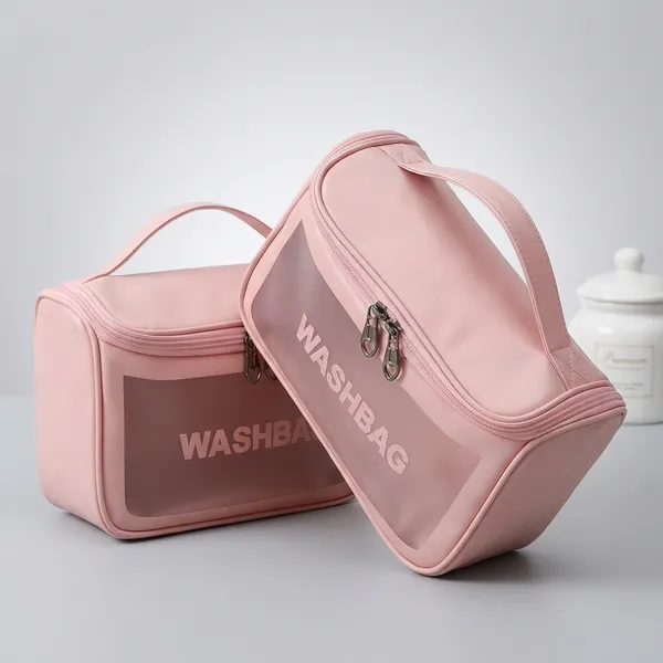 Cosmetic_Makeup_Pouch_Portable_Makeup_Organizer_Bag_For_Women_Zipper_Cosmetic_Storage_Case_For_Brushes_Toiletries_Beauty_Essentials_Travel_Organizer_Pink_Pack_Of_2