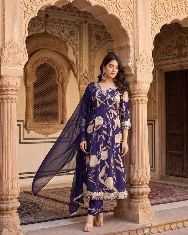 Womens_Purple_Rayon_Anarkali_Kurta_Set_With_Dupatta_–_Floral_Printed_Ethnic_Gown_Kurti_With_Pants_|_Festive_Party_Wear_Designer_Suit_For_Women