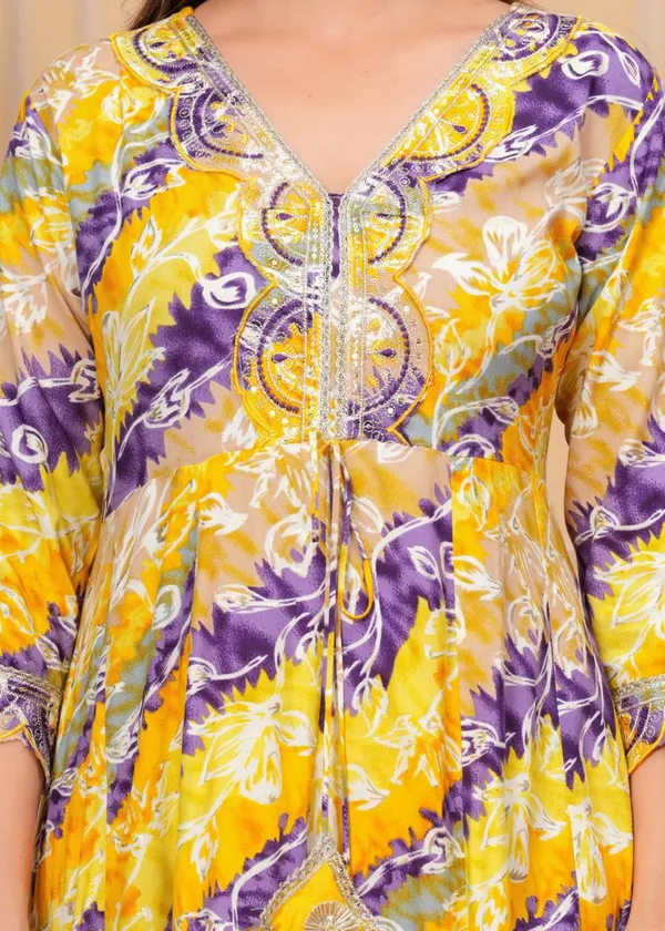Womens_Yellow_And_Purple_Rayon_Floral_Printed_And_Embroidered_Anarkali_Kurti_Pant_Dupatta_Set_|_Ethnic_Festive_Party_Wear_Kurta_Set_For_Women