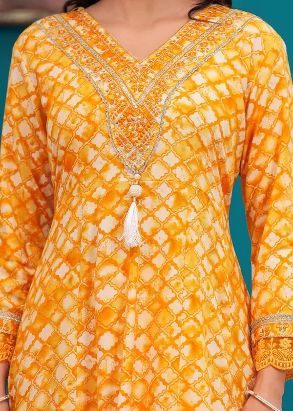 Womens_Yellow_And_White_Rayon_Tie_Dye_Printed_And_Embroidered_Anarkali_Kurti_Pant_Dupatta_Set_|_Ethnic_Festive_Party_Wear_Kurta_Set_For_Women