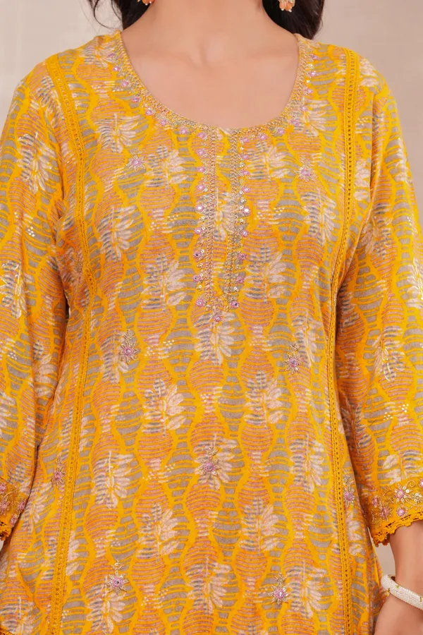Womens_Mustard_Yellow_Rayon_Printed_And_Embroidered_Kurta_Pant_Dupatta_Set_|_Ethnic_Festive_Party_Wear_Kurta_Set_For_Women