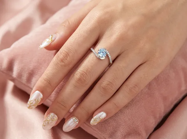 Azure_Teardrop_Silver_Stainless_Steel_Premium_Ring