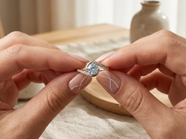 Azure_Teardrop_Silver_Stainless_Steel_Premium_Ring