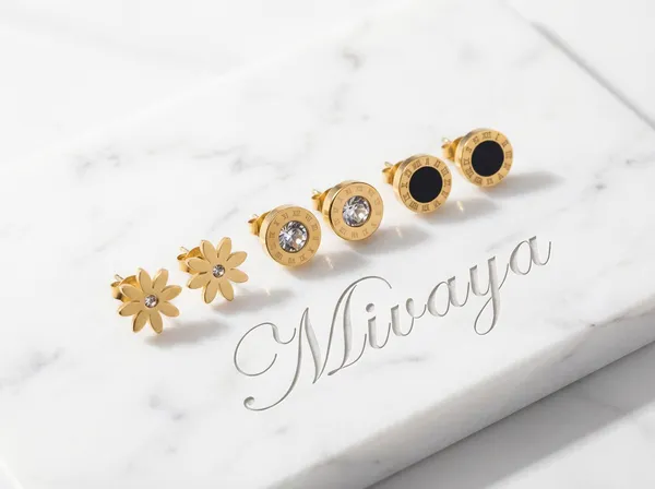 Noir_Roman_Gold_Stainless_Steel_Premium_Earrings