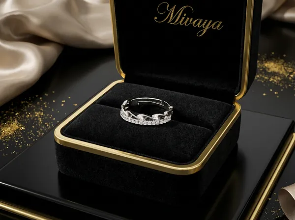 Linked_Grace_Silver_Stainless_Steel_Premium_Ring