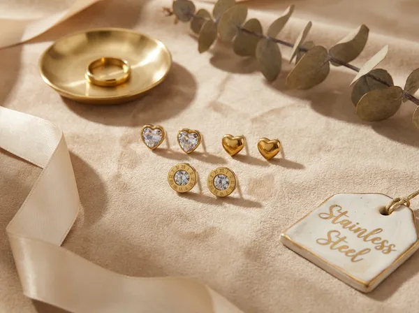 Amora_Heart_Gold_Stainless_Steel_Premium_Earrings