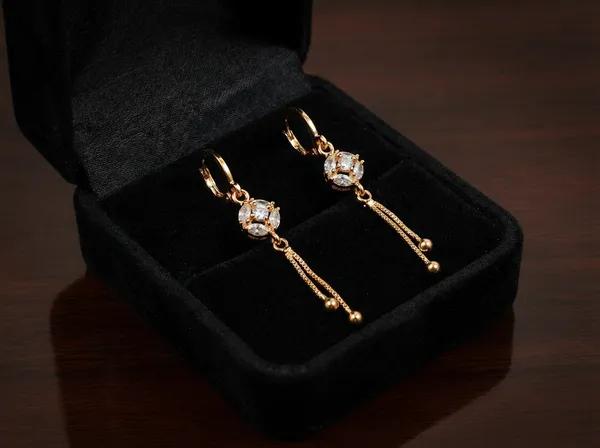 Crystal_Blossom_Tassel_Gold_Stainless_Steel_Premium_Earrings
