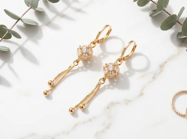 Crystal_Blossom_Tassel_Gold_Stainless_Steel_Premium_Earrings