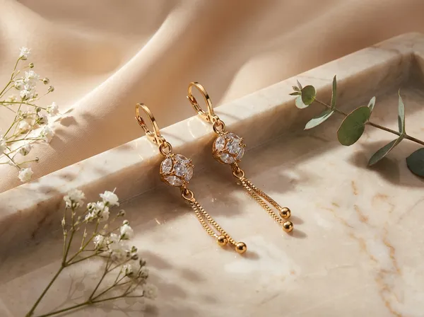 Crystal_Blossom_Tassel_Gold_Stainless_Steel_Premium_Earrings
