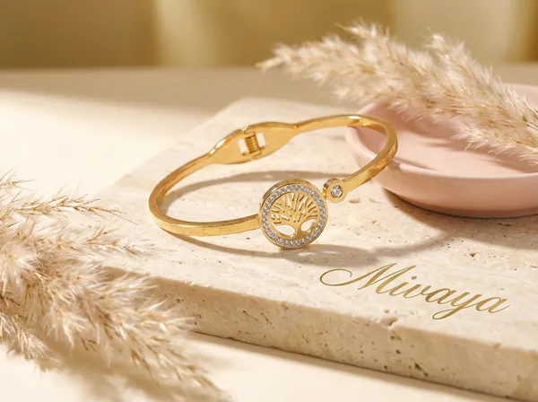 Harmony_Tree_Gold_Stainless_Steel_Premium_Bracelet