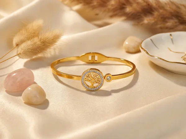 Harmony_Tree_Gold_Stainless_Steel_Premium_Bracelet